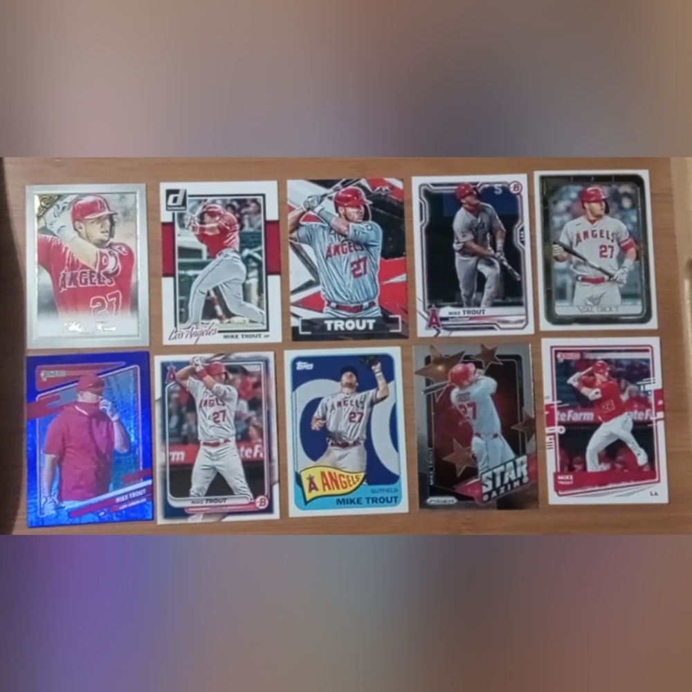 Mike Trout Baseball Card Lot